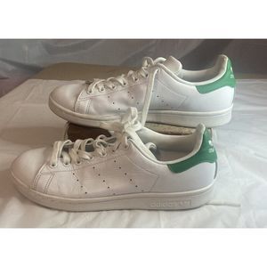 Adidas Stan Smith Men's Shoes Cloud White-Green FX5502- Size 8.5- Awesome
